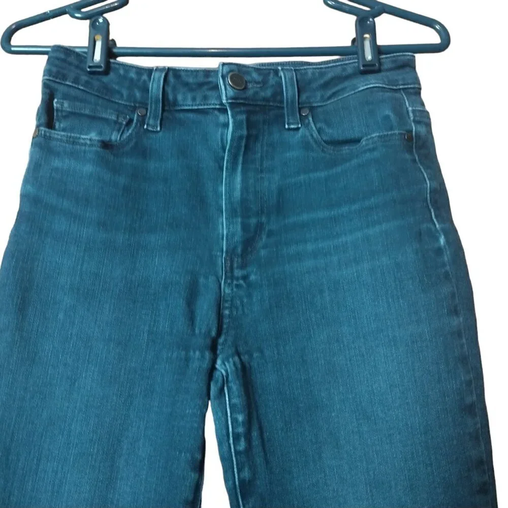 Paige Margot Crop Size 27 Denim Blue Skinny Jeans Stretch Casual Classic